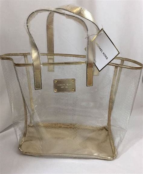 michael kors clear beach tote|Michael Kors totes on sale.